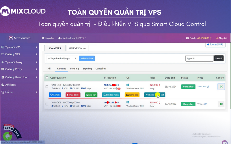 Mua VPS Forex tại mixcloud